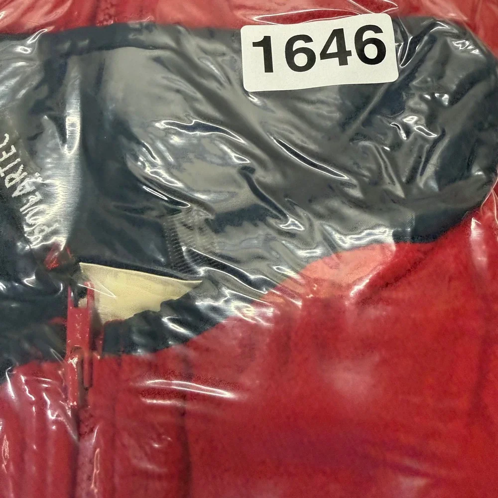 L.L. Bean Fleece Jacket Mens L Red Polartec Windbloc‎ Full Zip Outdoor